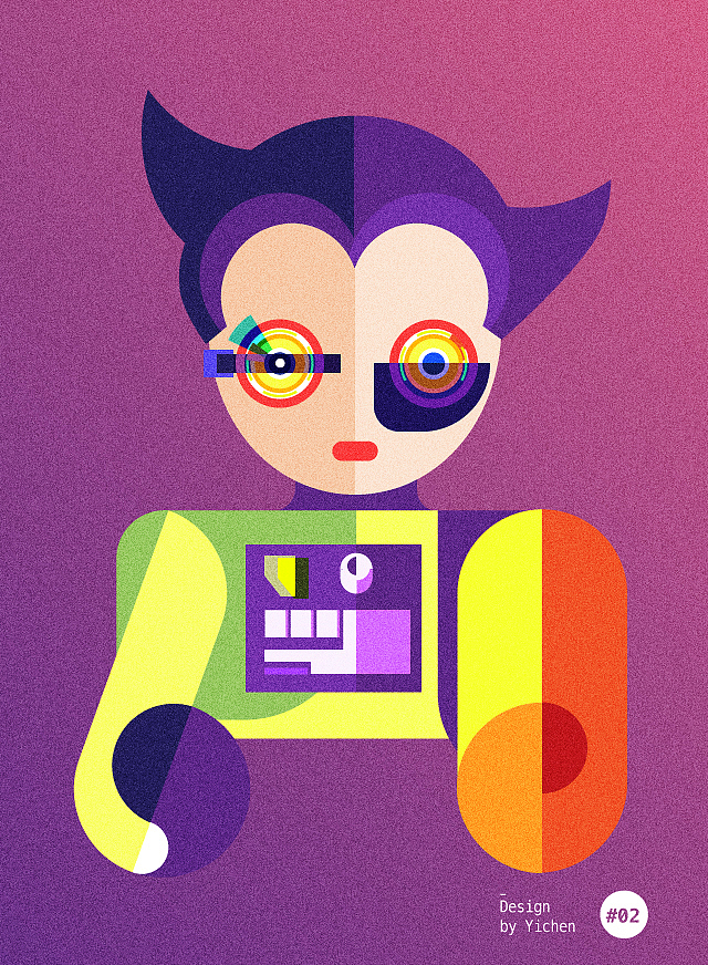 第2期插画练习-阿童木，100%有奖练习（图ZNzIyMTMxMTY=） - 创作习作 - 站酷设计师企鹅杏仁设计原创素材 - 站酷ZCOOL