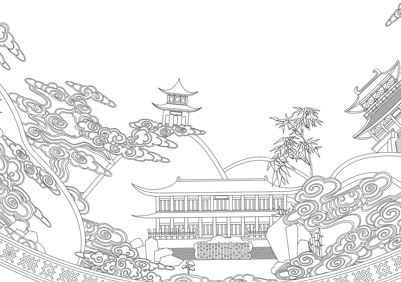 【秀山丽水,养生福地】瓷盘上的丽水风景