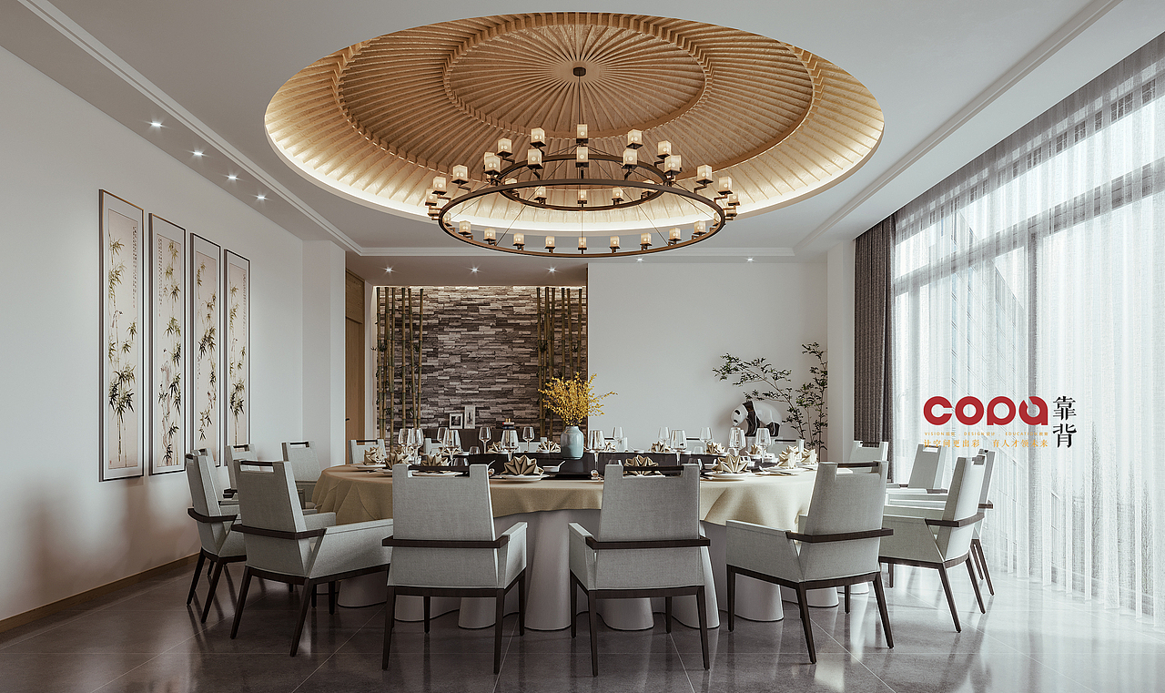 2021年6月靠背视觉（原创恒卓表现）Corona工装作品集（图ZMjU5MDE4MTA0） - 酒店餐饮设计 - 站酷设计师靠背高端视觉表现原创素材 - 站酷ZCOOL