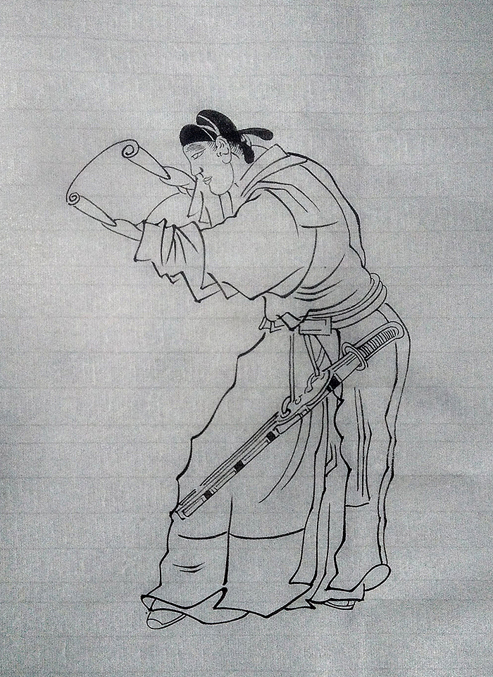 临摹[明]陈洪绶《水浒叶子》（图ZMTAyODExNzIw） - 绘画 - 站酷设计师刘伟art原创素材 - 站酷ZCOOL