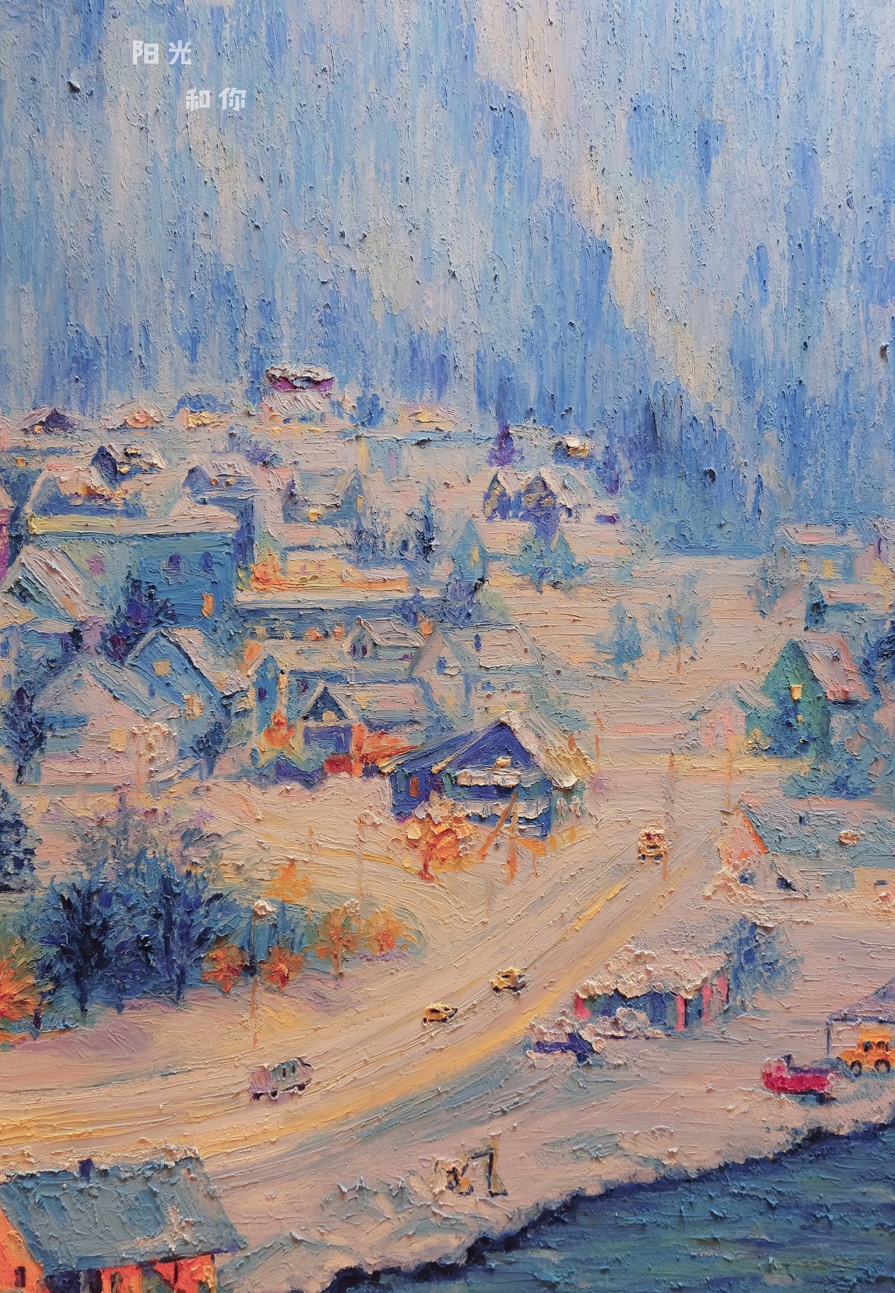 苏格子油画棒涂鸦风景花卉篇