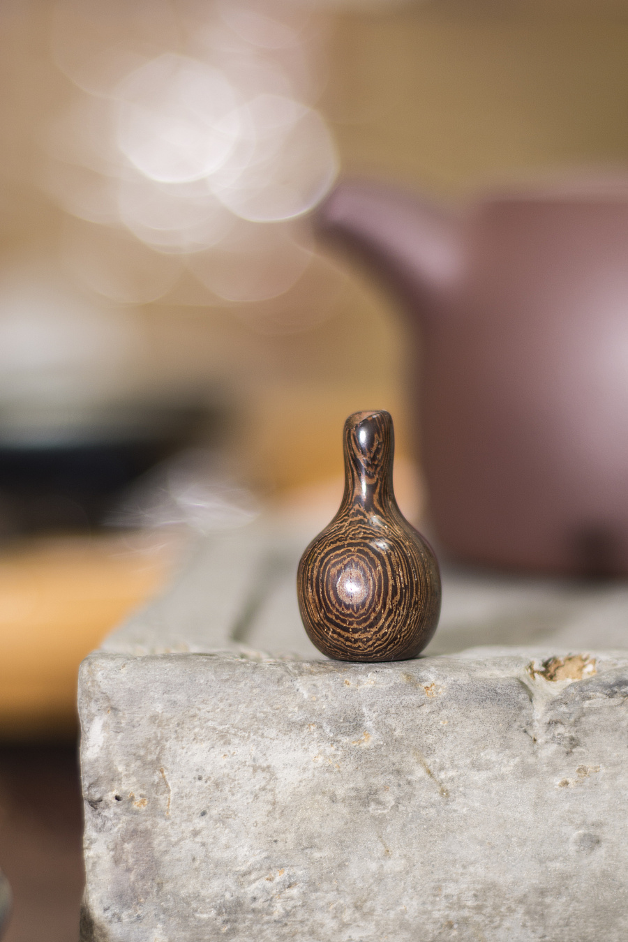 简单木艺 — 鸡翅木香插