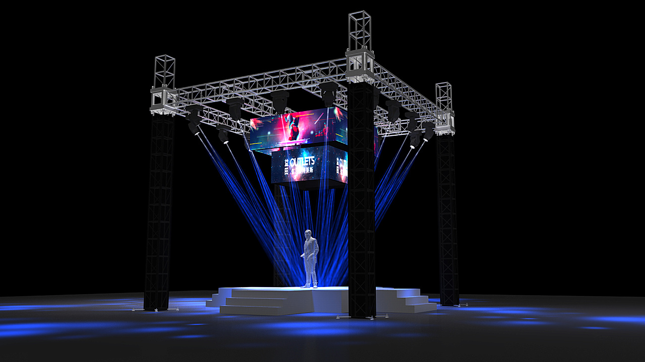 街舞大赛舞台效果图_比格尘舞美设计-站酷zcool