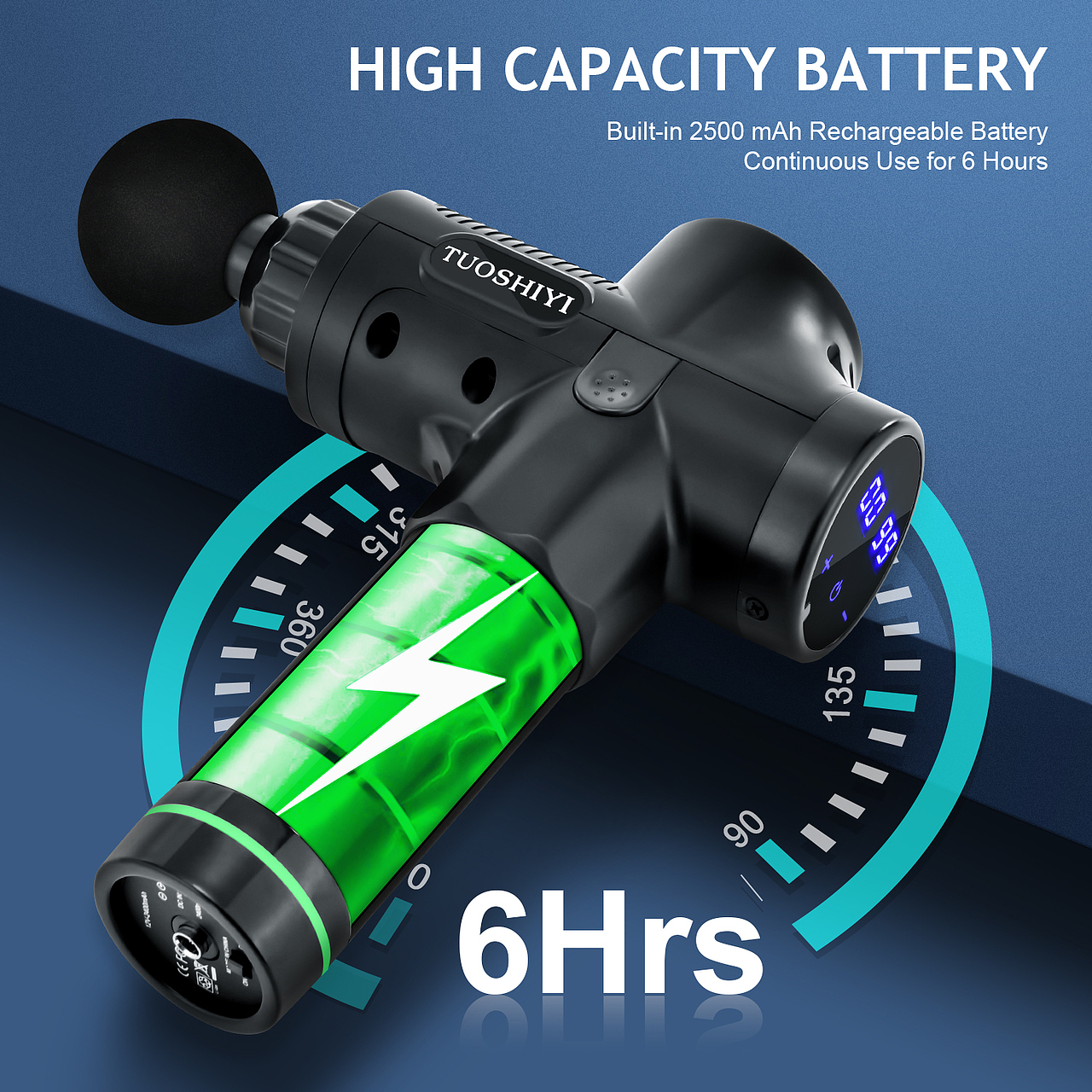 筋膜枪|亚马逊摄影设计精修渲染视频