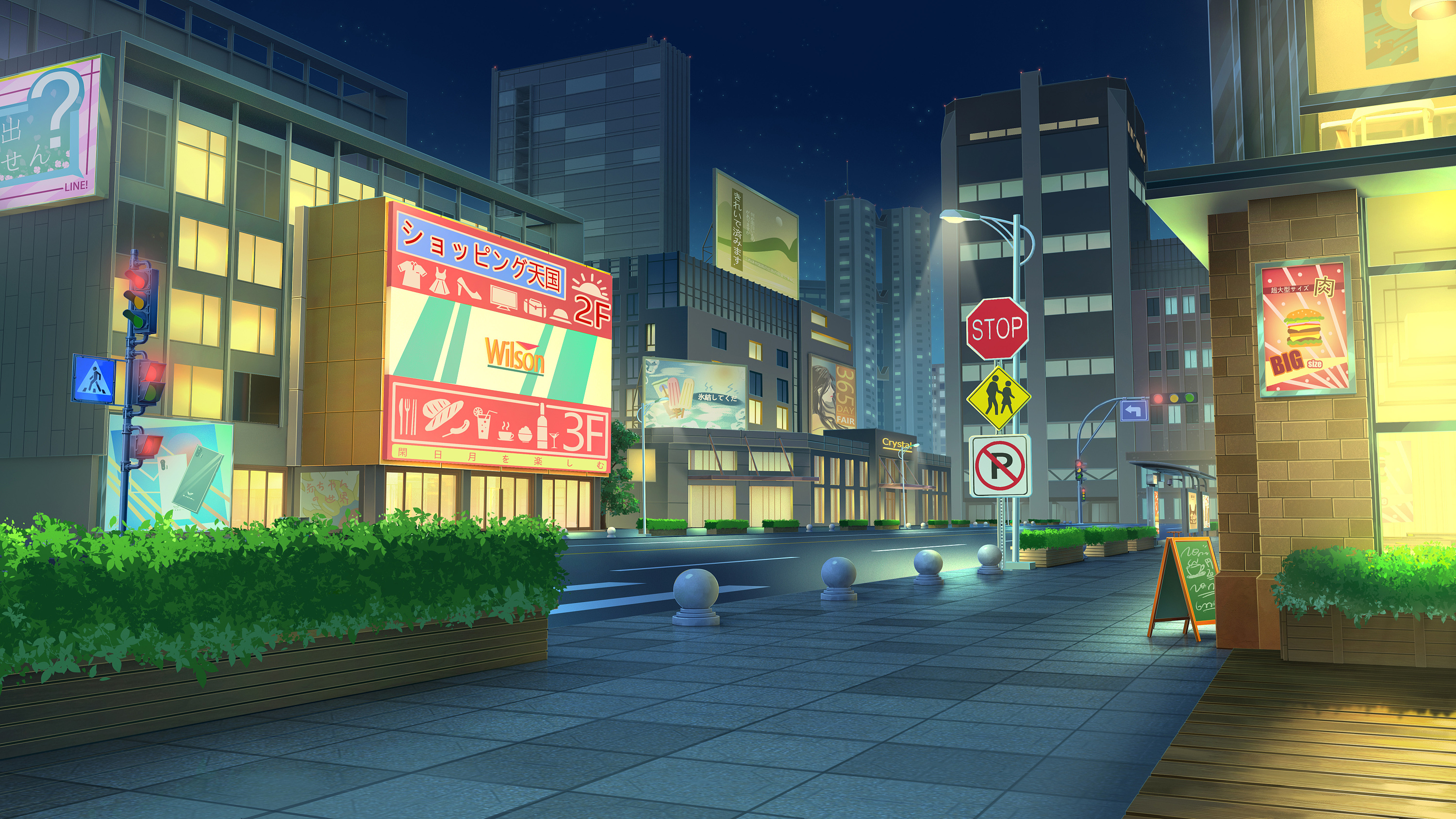 夜景练习|插画|游戏原画|冬华拾一 - 原创作品 - 站酷 (zcool)