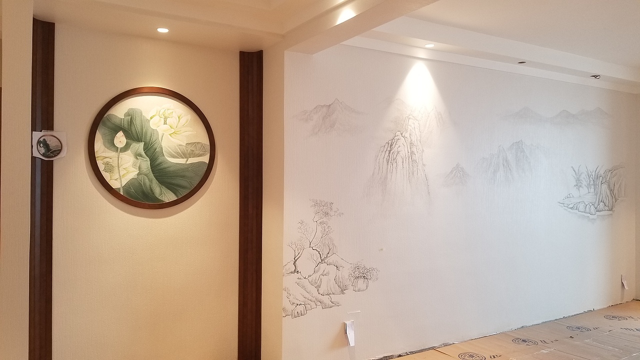 水墨山水（图ZMTkzODk2NDQw） - 新锐潮流插画 - 站酷设计师李振峰原创素材 - 站酷ZCOOL