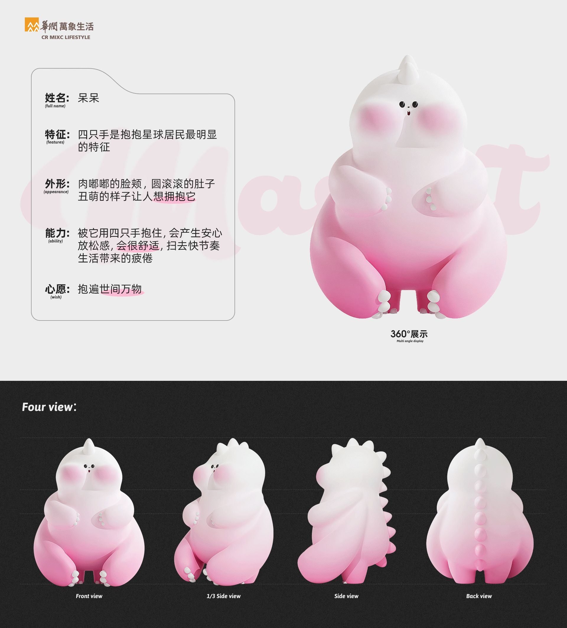 华润万象生活IP设计 | 呆呆(DaiDai)(图ZMzI0MjYwNTA4) - IP形象 - 站酷设计师DDGL原创素材 - 站酷ZCOOL