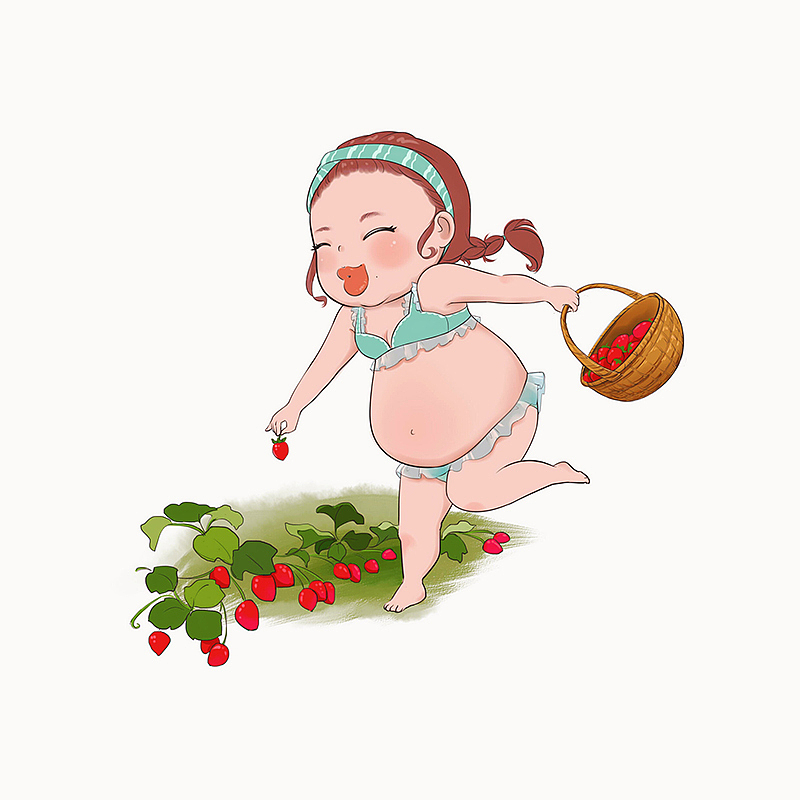 胖箩大肚叽系列（图ZMTExNDI3NTQ0） - 创作习作 - 站酷设计师若茜cici原创素材 - 站酷ZCOOL