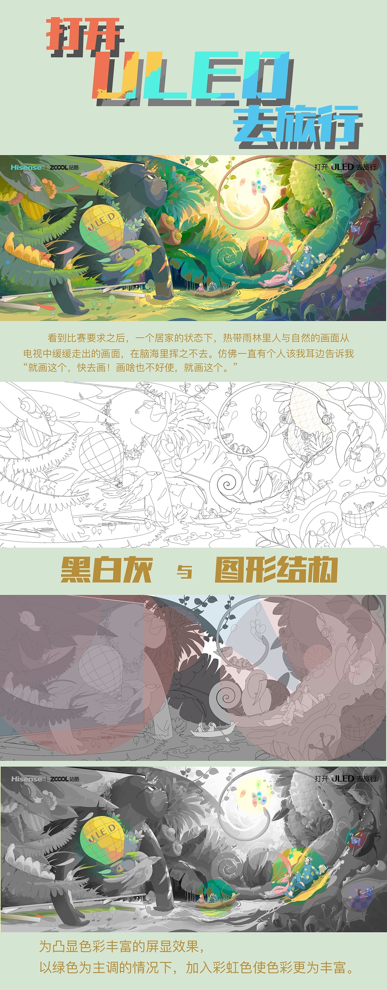 打开uled去旅行（图ZMjg0NDczNDAw） - 海报 - 站酷设计师粘大头原创素材 - 站酷ZCOOL