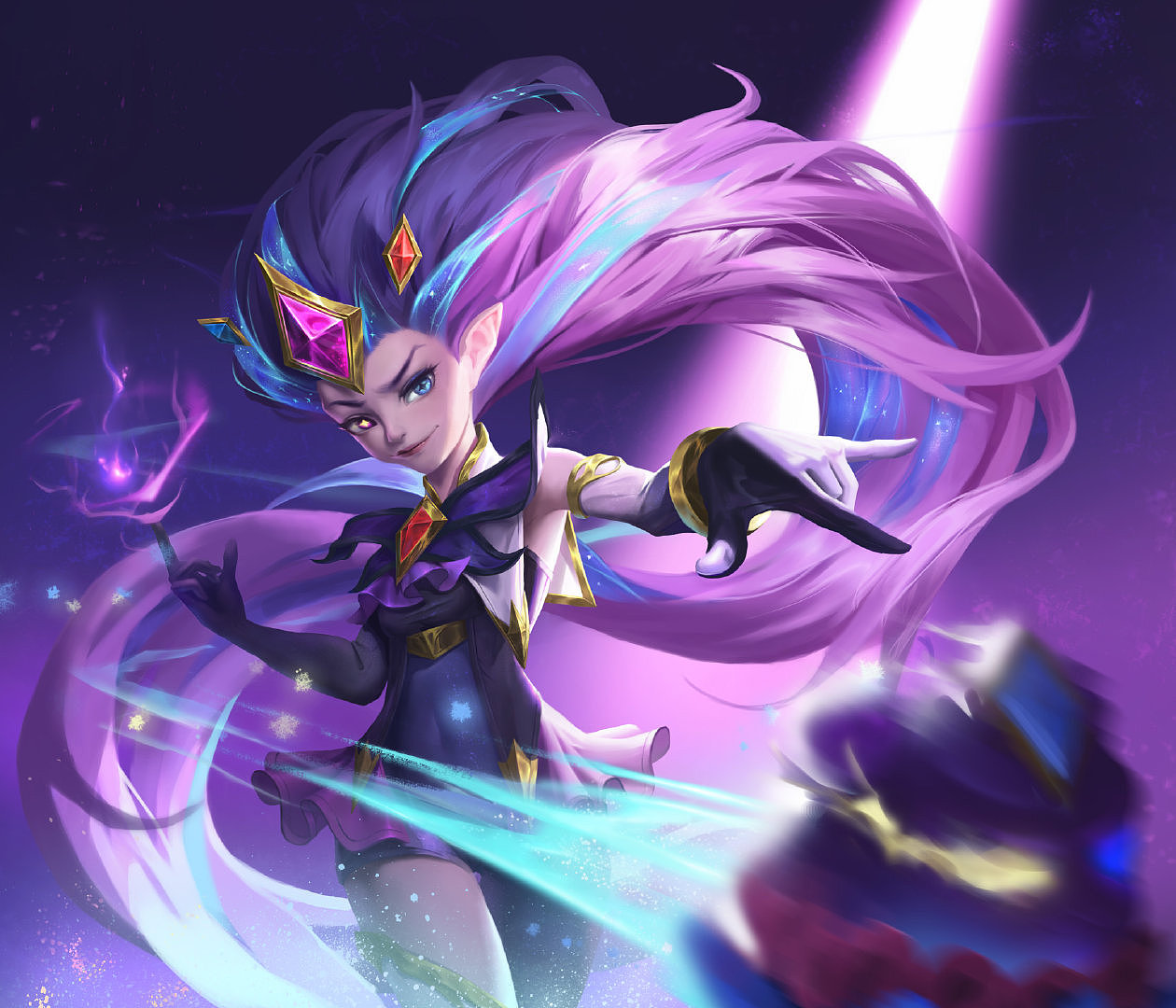 英雄联盟中暮光星灵佐伊的星之守护者皮肤