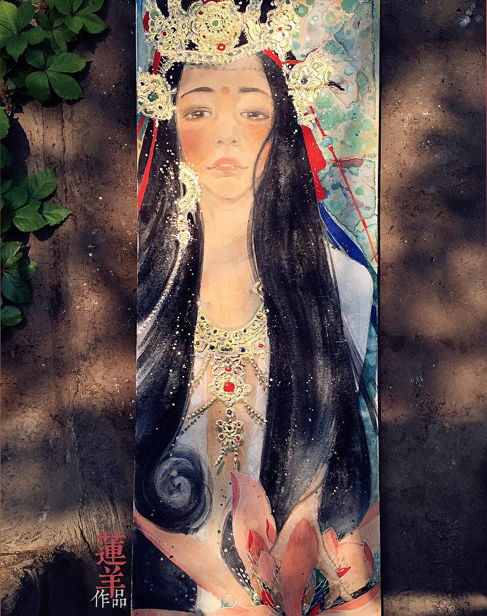 【新岩彩·尼泊尔公主】浅谈赏画的四个境界