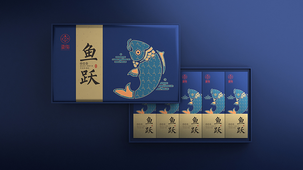 大米品牌设计,大米包装设计,高端大米包装-鎏脂大米