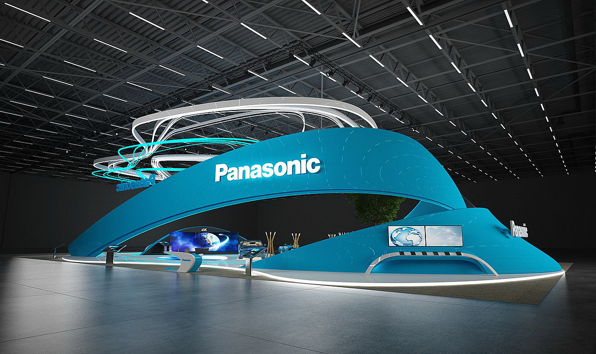 松下汽车科技展位设计