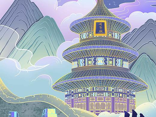 国风插画——城市系列