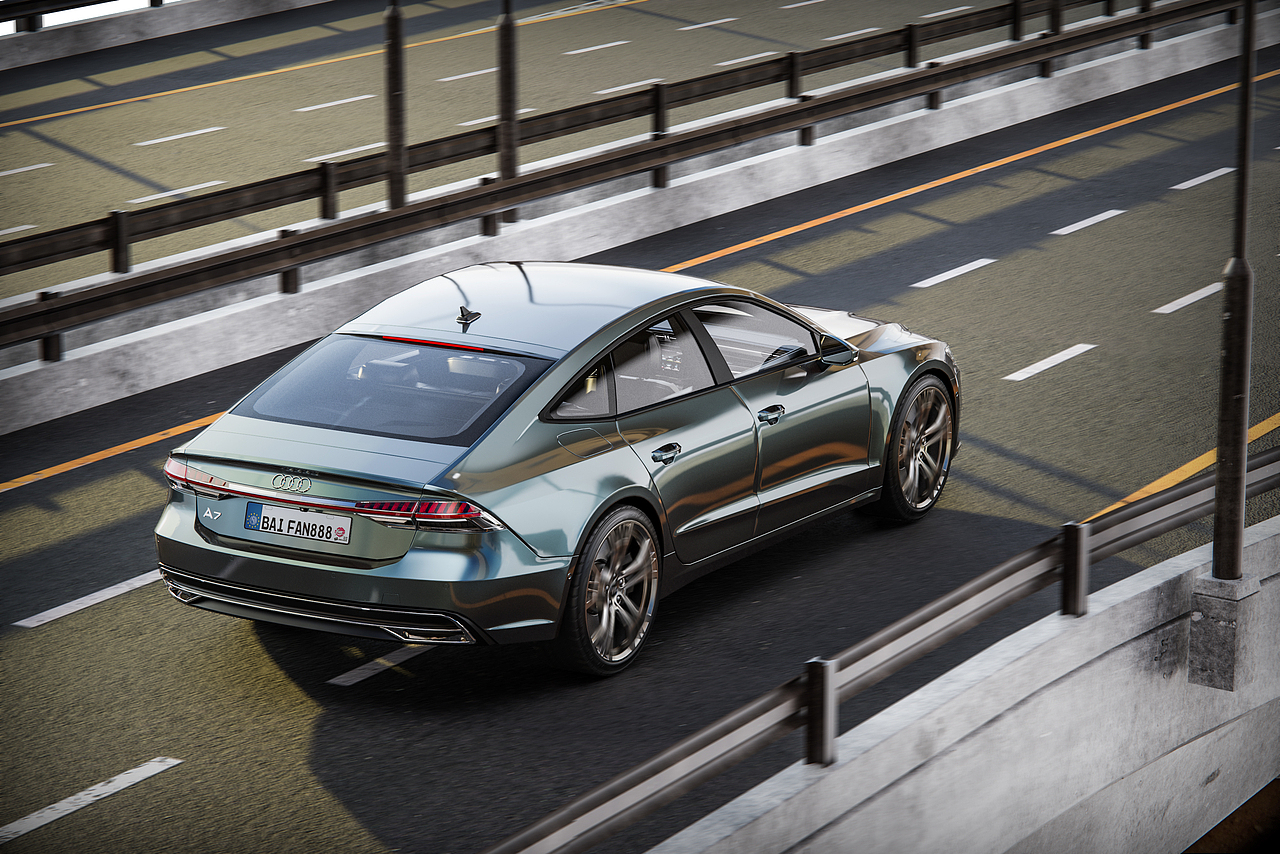 keyshot汽车渲染练习（奥迪A7）（图ZMjQzNzg1MzA4） - 机械/交通 - 站酷设计师临别的风原创素材 - 站酷ZCOOL