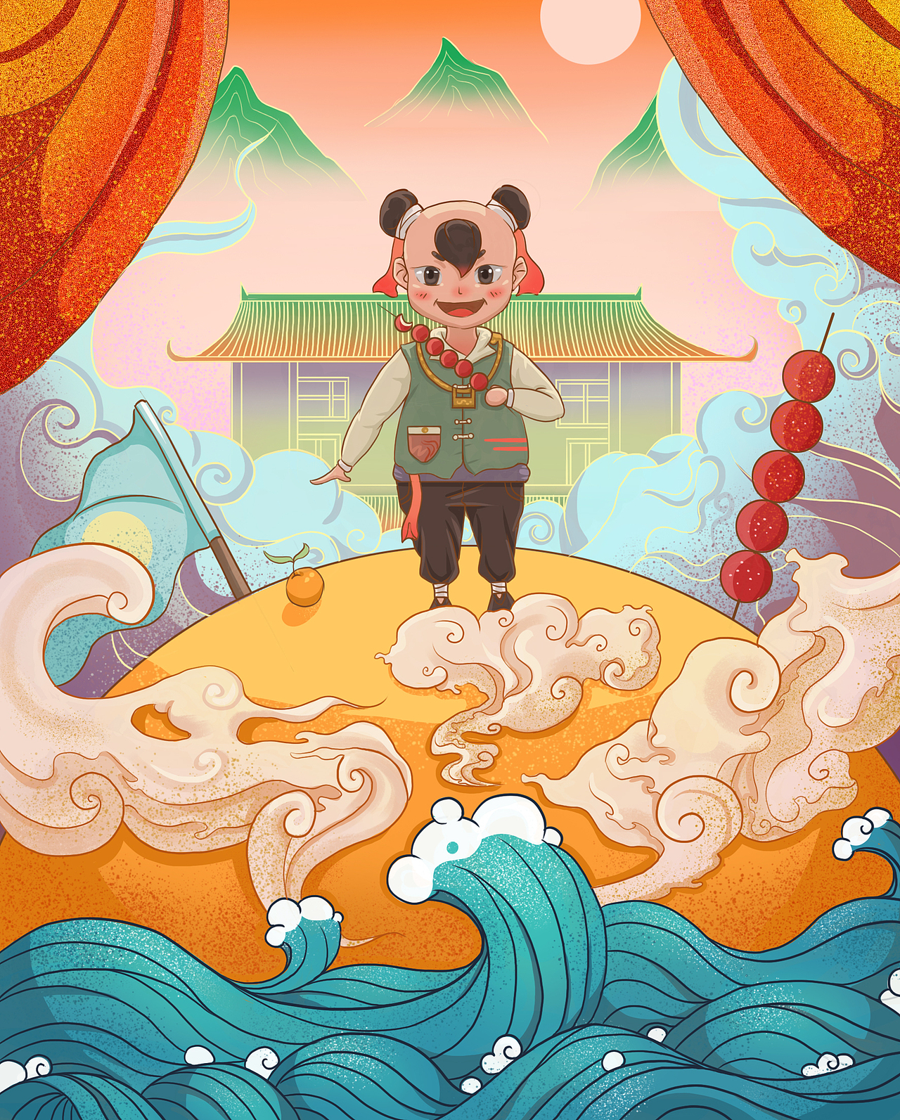 陈绩怀橘（图ZMjc5ODg0NTcy） - 商业插画 - 站酷设计师拿画笔的怪人原创素材 - 站酷ZCOOL