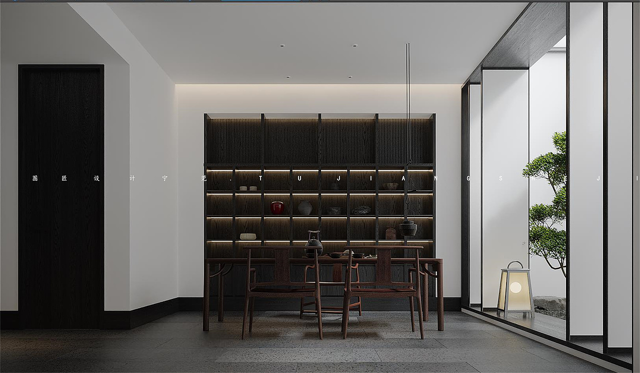 从无到有，一步一景都是细节 | 中式茶室会所