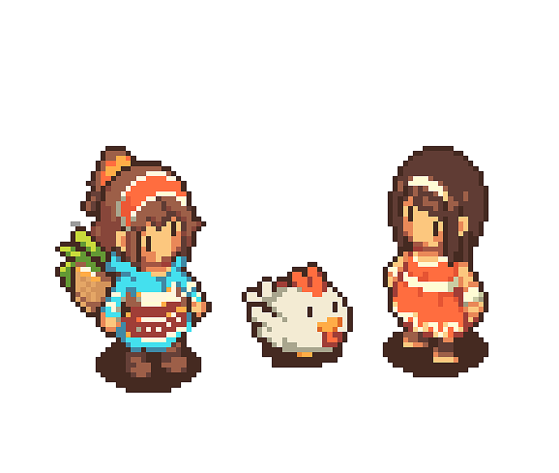 摸鱼 临摹下像素风，左边原版（图ZMzE3MzEyMjcy） - 游戏UI - 站酷设计师培风原创素材 - 站酷ZCOOL