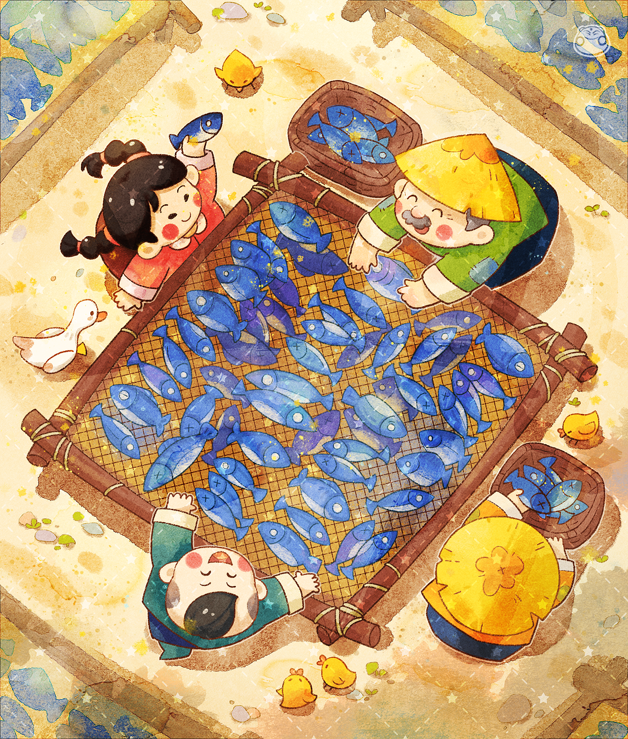 24节气水彩风插画-冬季篇（图ZMzYwMTA4Mjg4） - 儿童插画 - 站酷设计师TUZI_tuzi原创素材 - 站酷ZCOOL