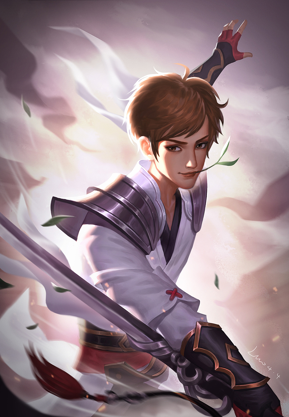 少年李白爱叼草