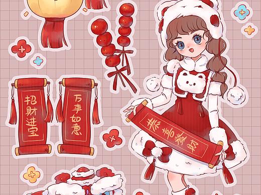 新年贴纸