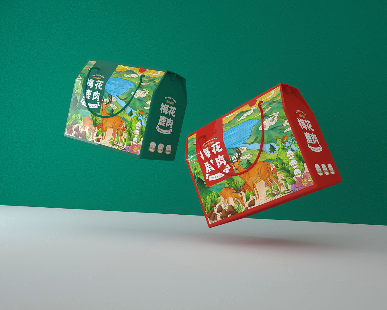 鹿肉包装设计