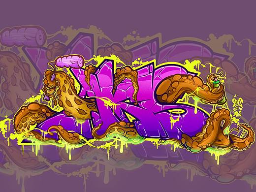 克苏鲁遇上AKS（个人主页-ZNTYxMjU3ODQ=） - 新锐潮流插画 - 站酷设计师ZOFSone原创素材 - 站酷ZCOOL