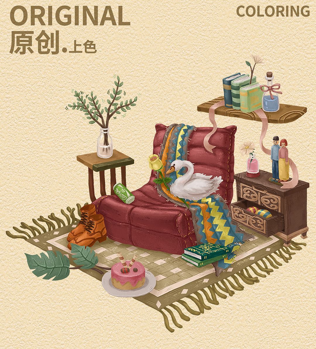 插画刻画进阶练习（图ZMzQzNzc4ODUy） - 商业插画 - 站酷设计师谢鸿蔚原创素材 - 站酷ZCOOL