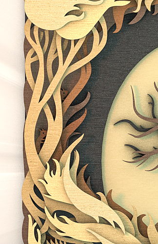 纸雕C4D建模（图ZNTUwNzE5MjQ=） - 其他三维 - 站酷设计师树鱼品牌设计原创素材 - 站酷ZCOOL