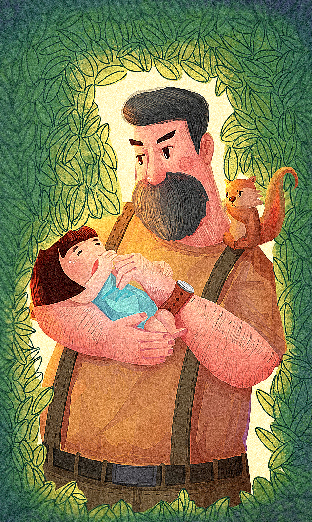 父与女（图ZODMxNTU0NzY=） - 创作习作 - 站酷设计师亞男原创素材 - 站酷ZCOOL