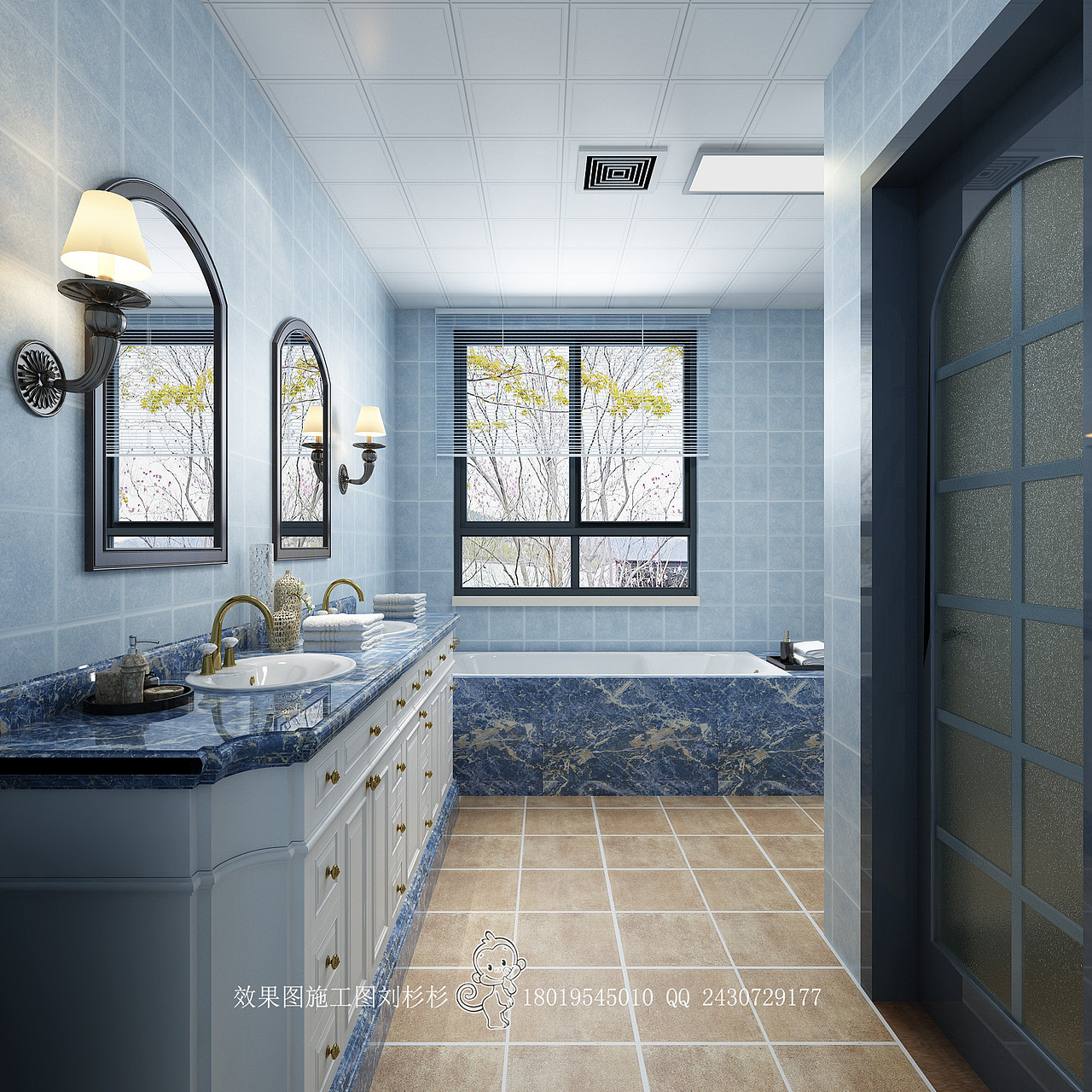 地中海平层家装整套案例