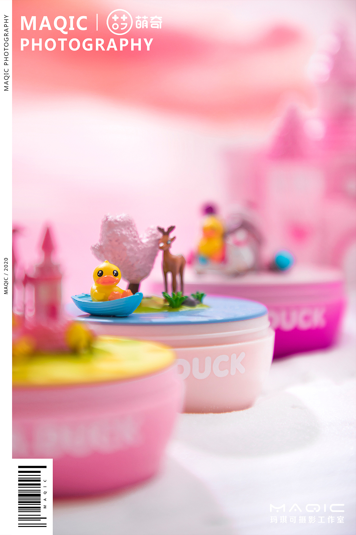 萌奇bduck梦幻之旅旋转音乐盒盲盒拍摄