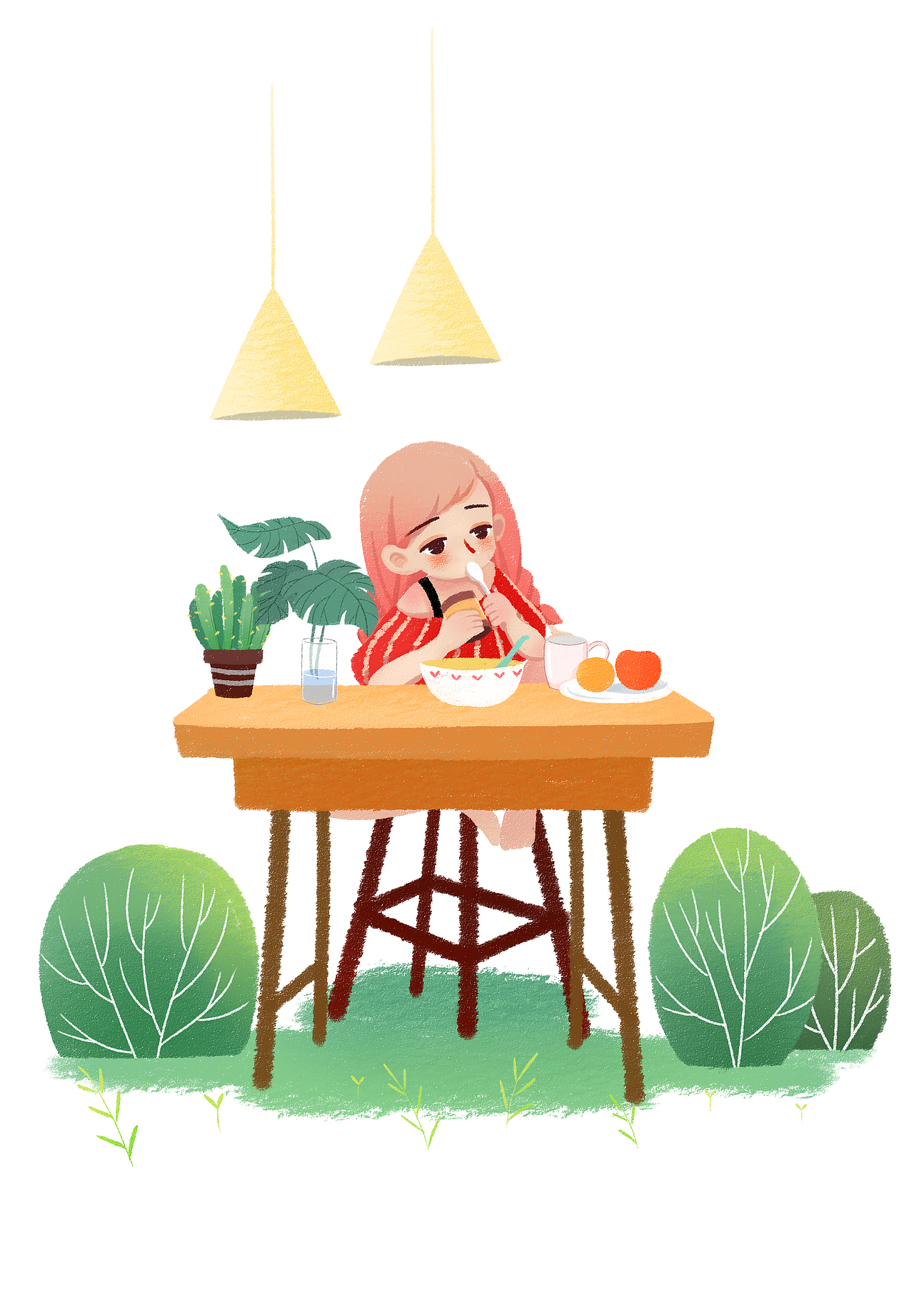 一个人吃饭,不好吃就是不好吃嘛。