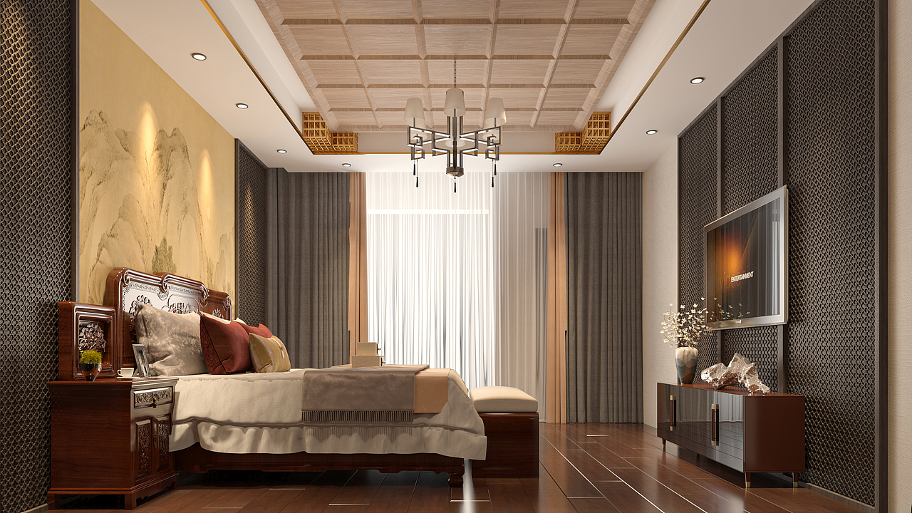 中式卧室设计
