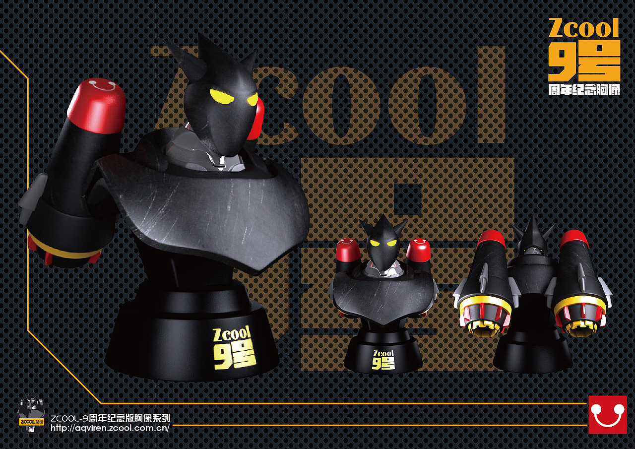 《Zcool 9号》周年纪念胸像（图ZMzEzMDQxNjg=） - 机械/交通 - 站酷设计师aqviren原创素材 - 站酷ZCOOL