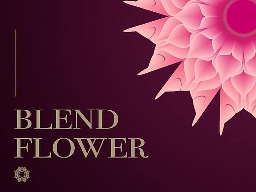 AI混合工具 | 绘制3D网格渐变花朵“一花一世界”