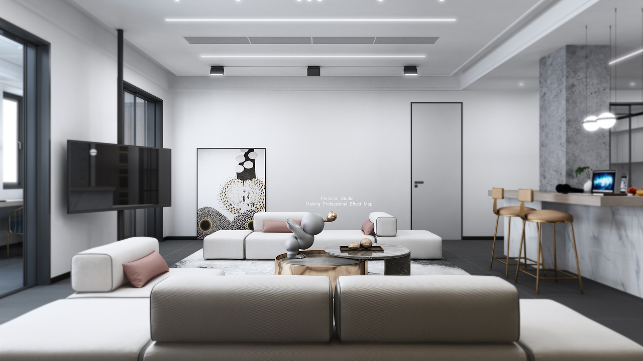 现代家居简约设计效果图