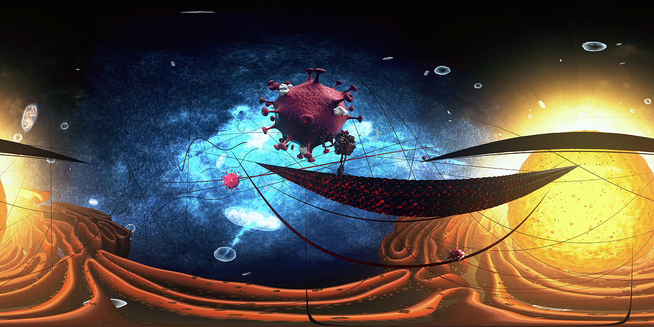 vr短片《冠状病毒入侵细胞战争》30秒预告版