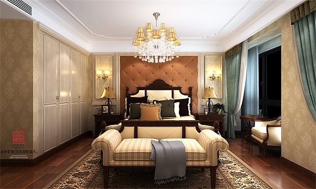 【奥北公元】-大宅装修-三室两厅180平米-欧式