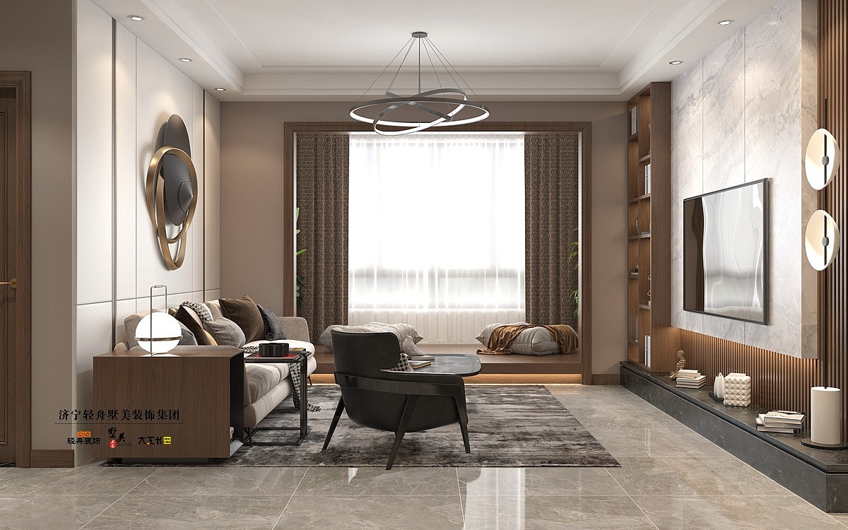 济宁睿湖印象 B3户型155平米 现代风格装修设计方案（图ZMjA1NTEyMTI0） - 家装设计 - 站酷设计师济宁装修设计师原创素材 - 站酷ZCOOL