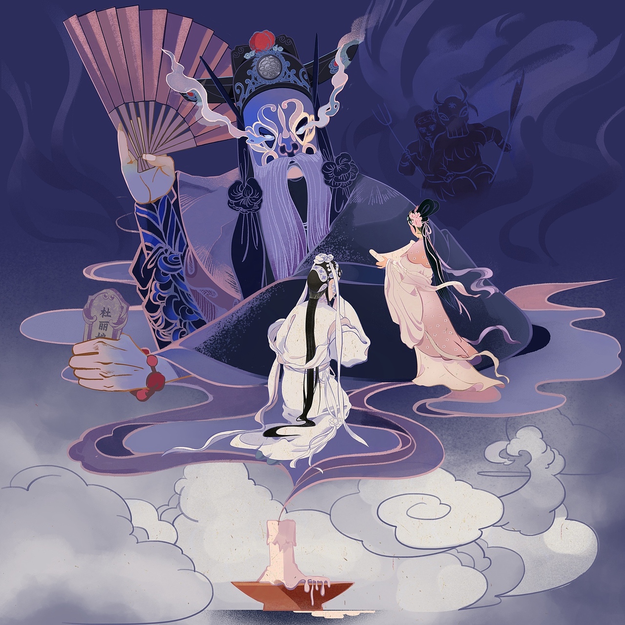 《牡丹亭》系列作品（图ZMzI3NTQ2NzIw） - 商业插画 - 站酷设计师YUGAWEI原创素材 - 站酷ZCOOL