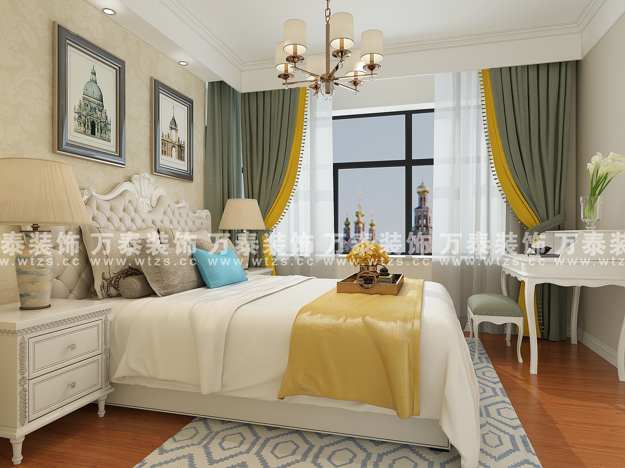 济南万泰装饰|绿地国际城140平简约美式风格装修设计（图ZMTI5Njg1MDQ0） - 家装设计 - 站酷设计师WTZS小闫原创素材 - 站酷ZCOOL