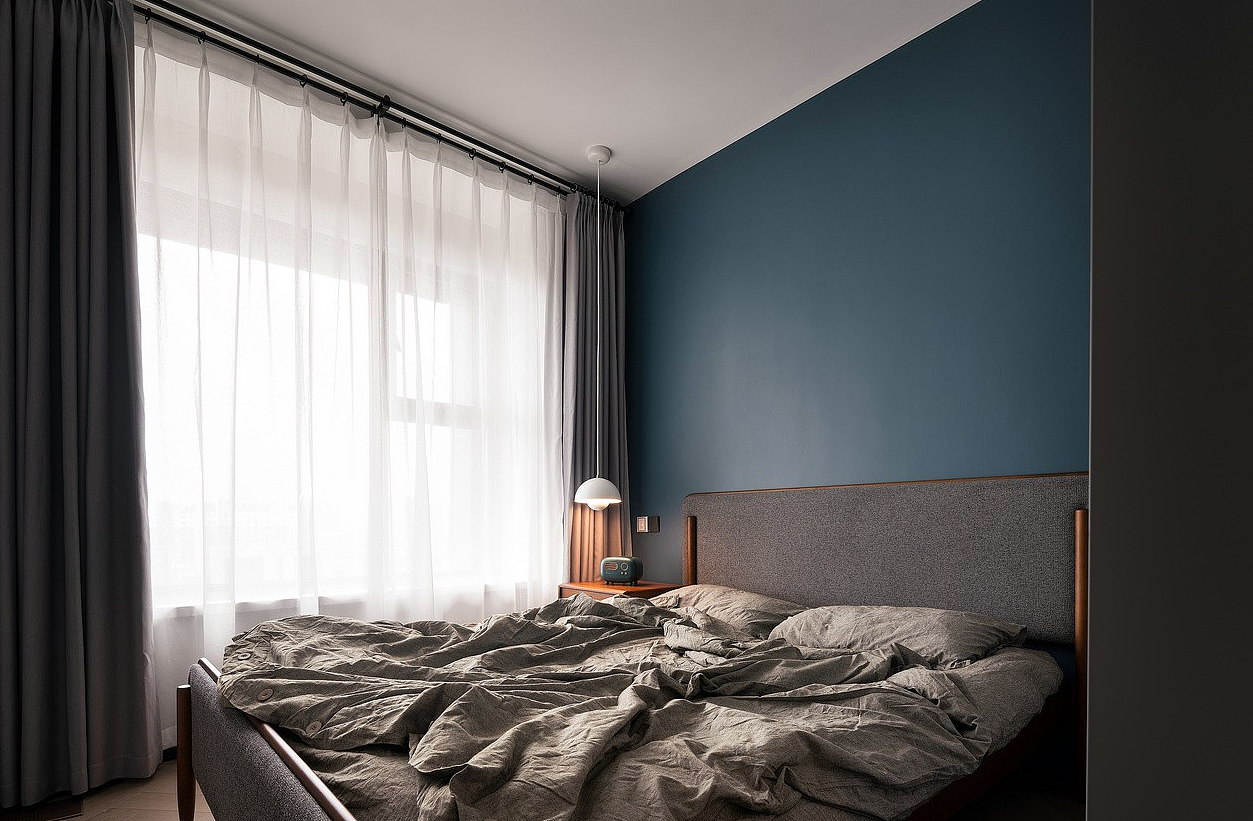 125㎡精装改造,用暗调来塑造空间质感