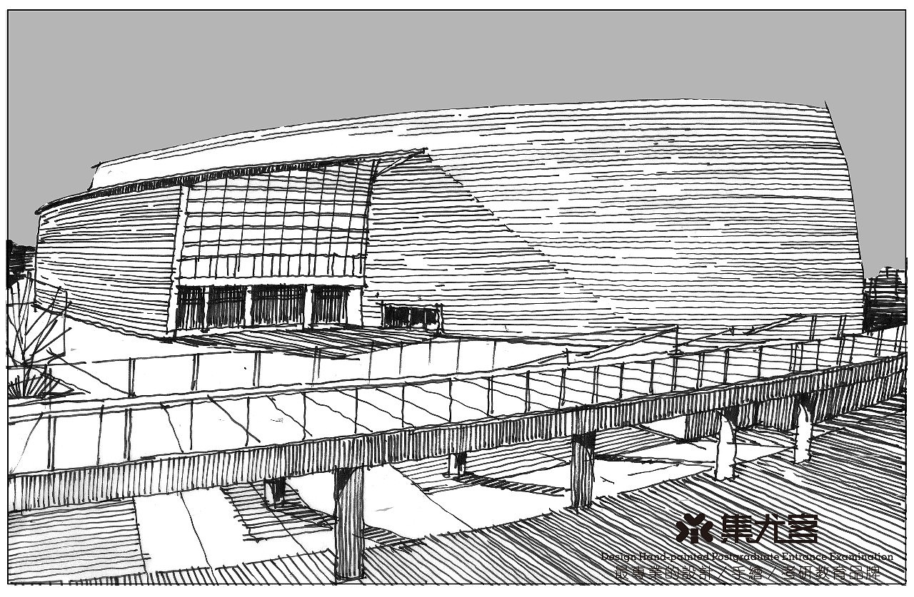 2019年普利兹克奖获得者-矶崎新建筑作品--手绘表达