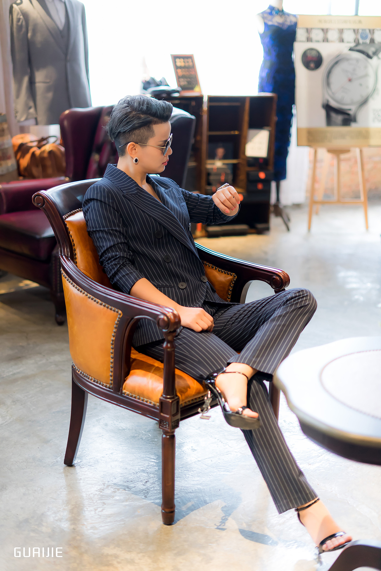 网红费爷服装拍摄