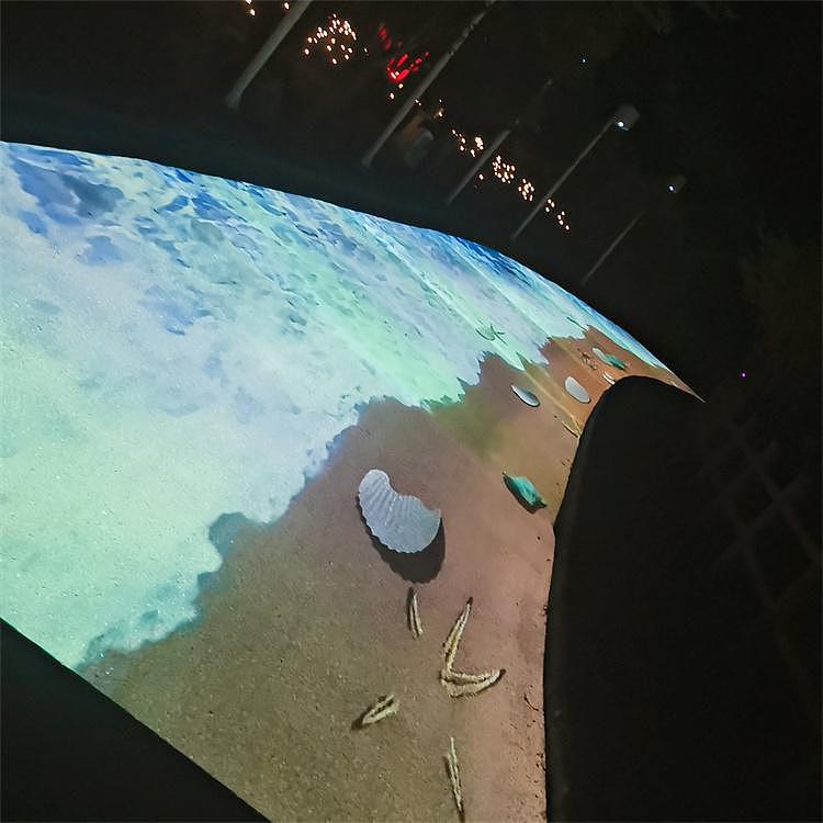 3d地面互动投影沉浸式网红海浪虚拟沙滩全息投影厂家