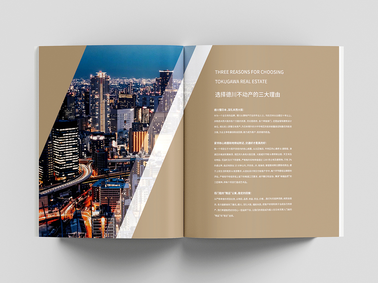 国外房地产画册设计色块线条