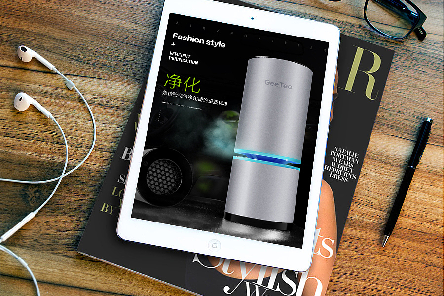 天猫淘宝京东车载空气净化器详情页描述页