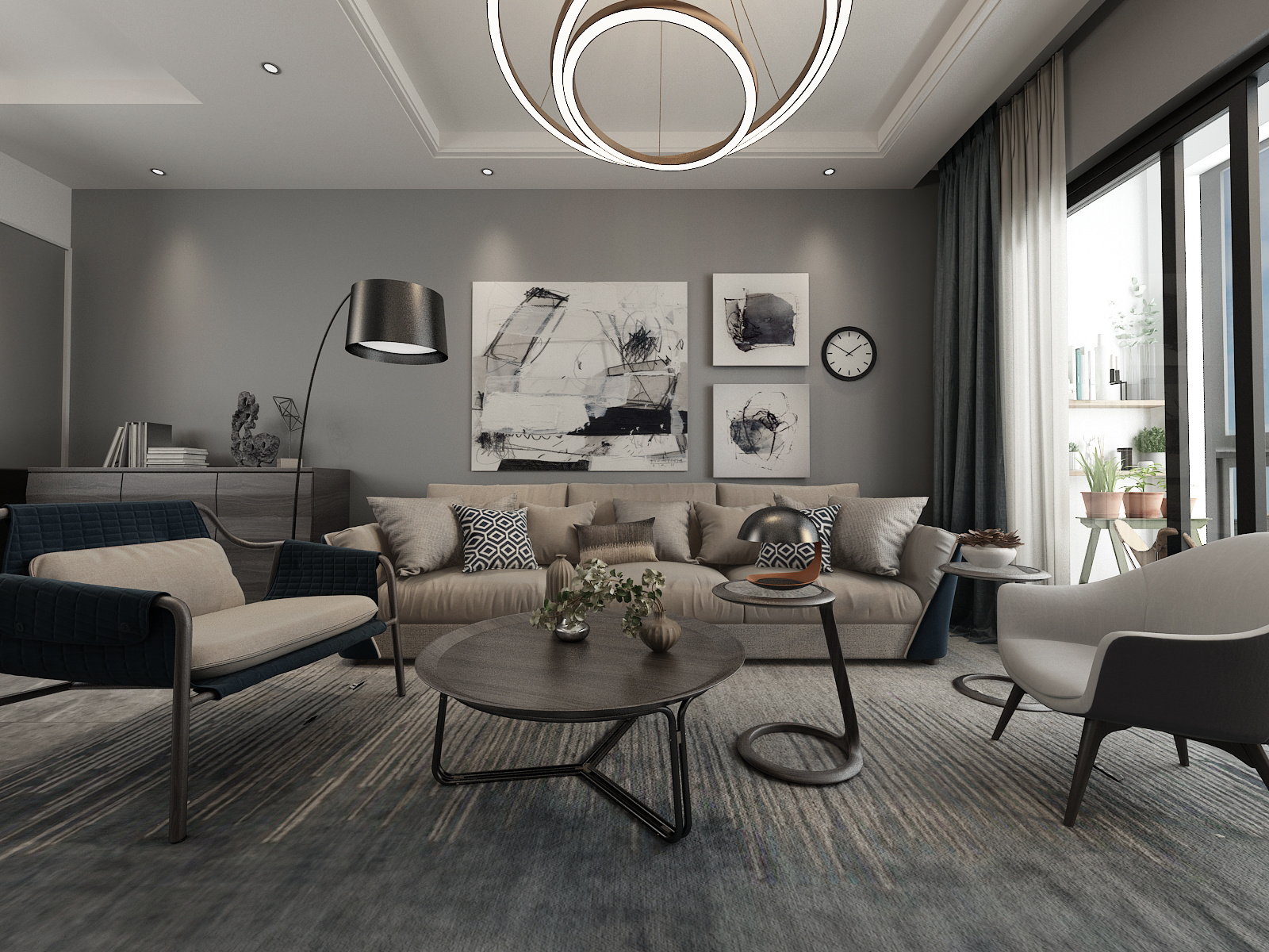 未来方舟黑白灰展现现代美的现代风格设计