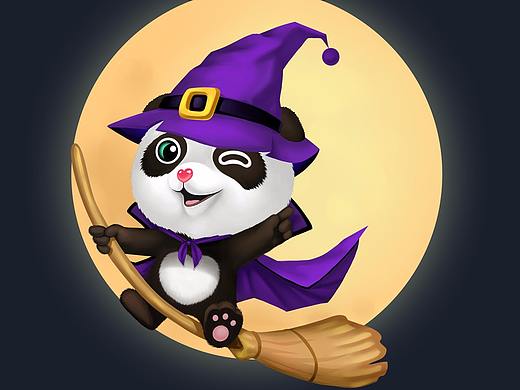 熊猫也过万圣节
